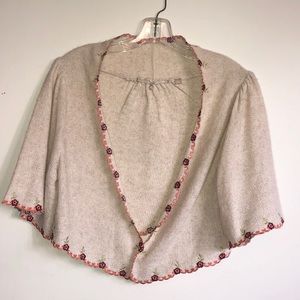 Anthropologie Knitted & Knotted cardigan shrug
